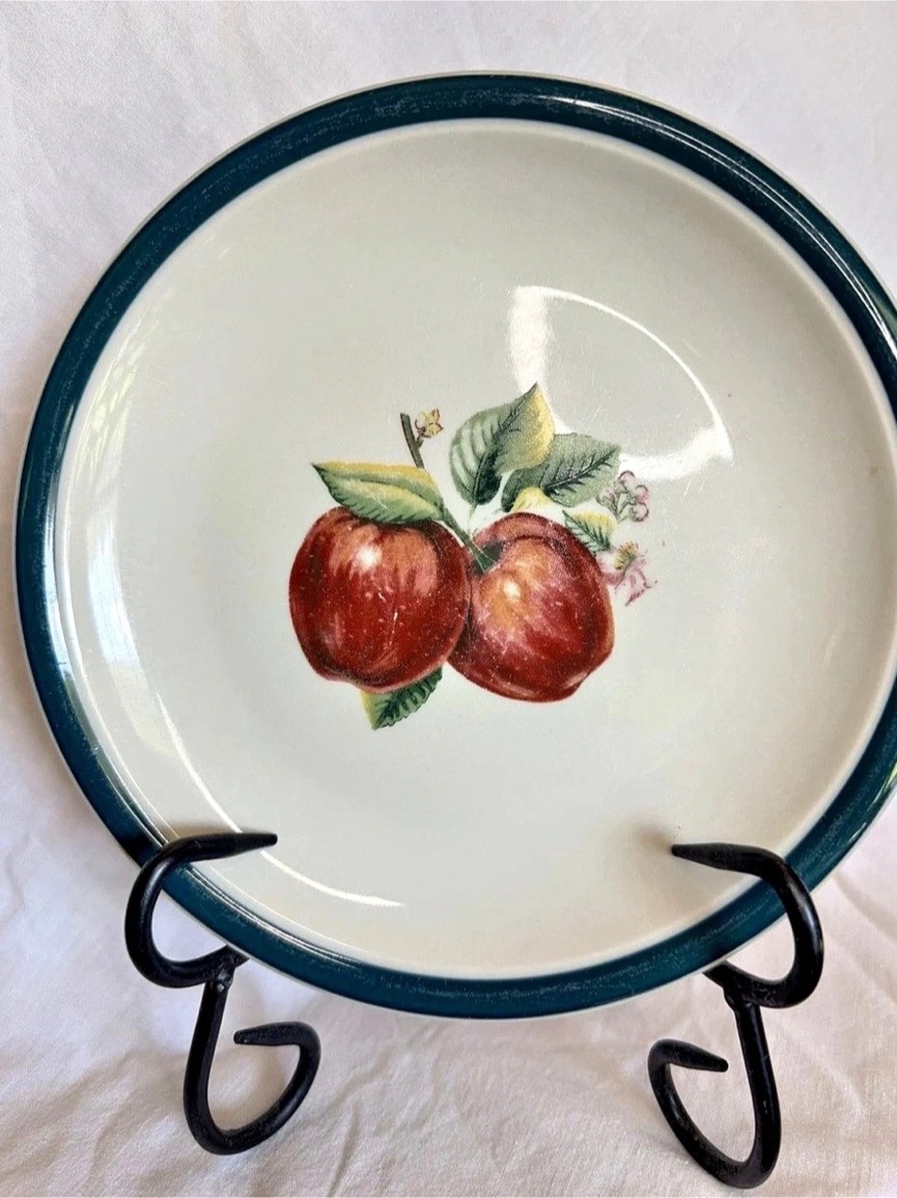 Casuals by China Pearl Apple Fruit Decorative Plate